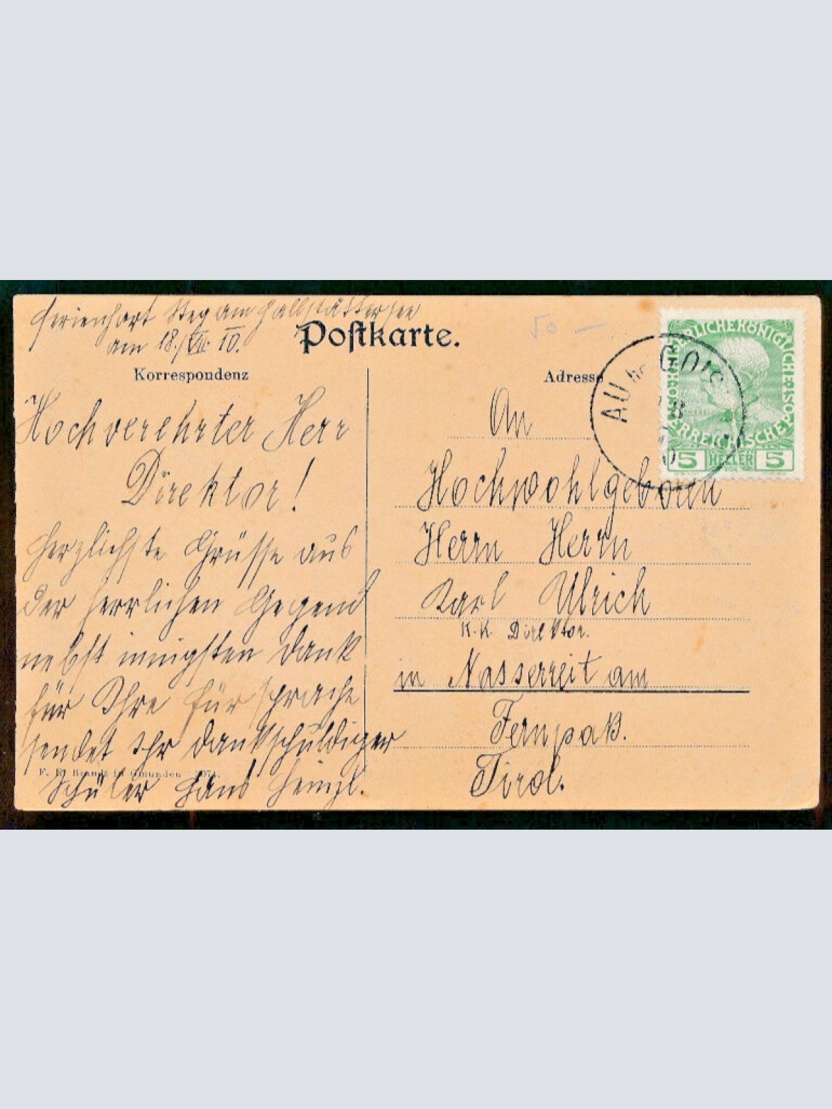 AK aus Steg Ferienhort am Hallstättersee Oberösterreich (1560)