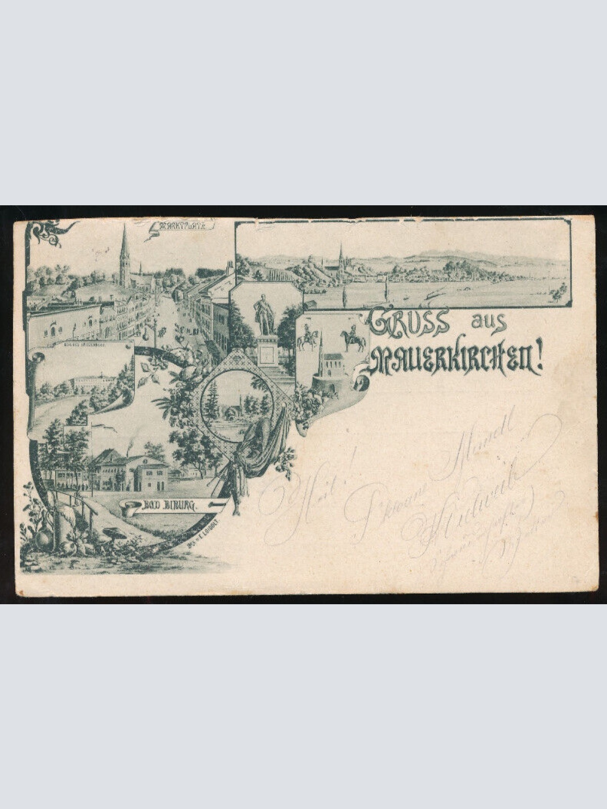 AK gruss aus Mauerkirchen Oberösterreich (1577)