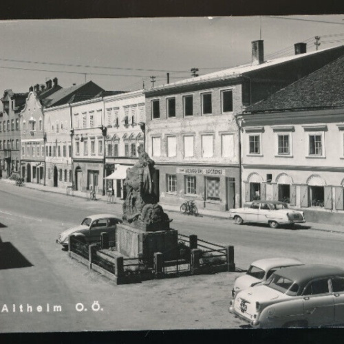 AK aus Altheim mit Oldtimer Alten Autos Oberösterreich (1569)