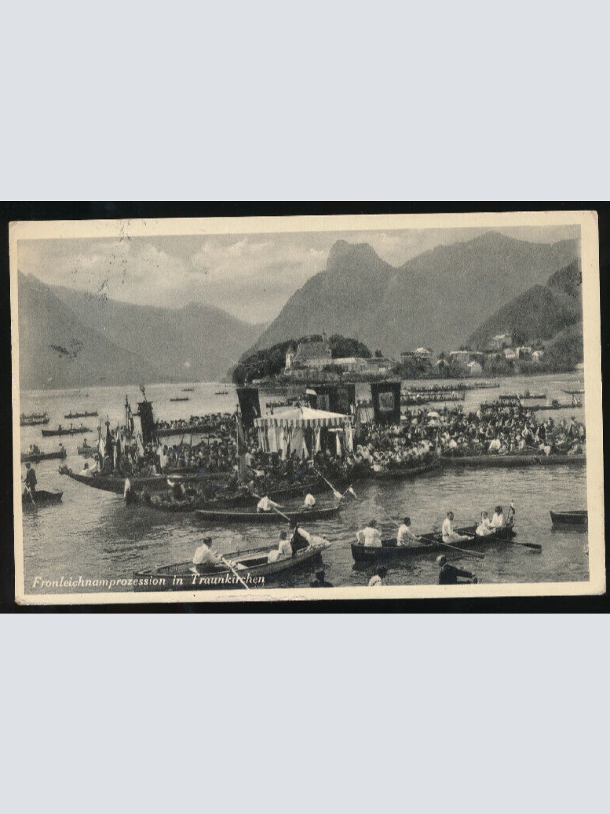 AK aus Traunkirchen Fronleichnamprozession Oberösterreich (1608)