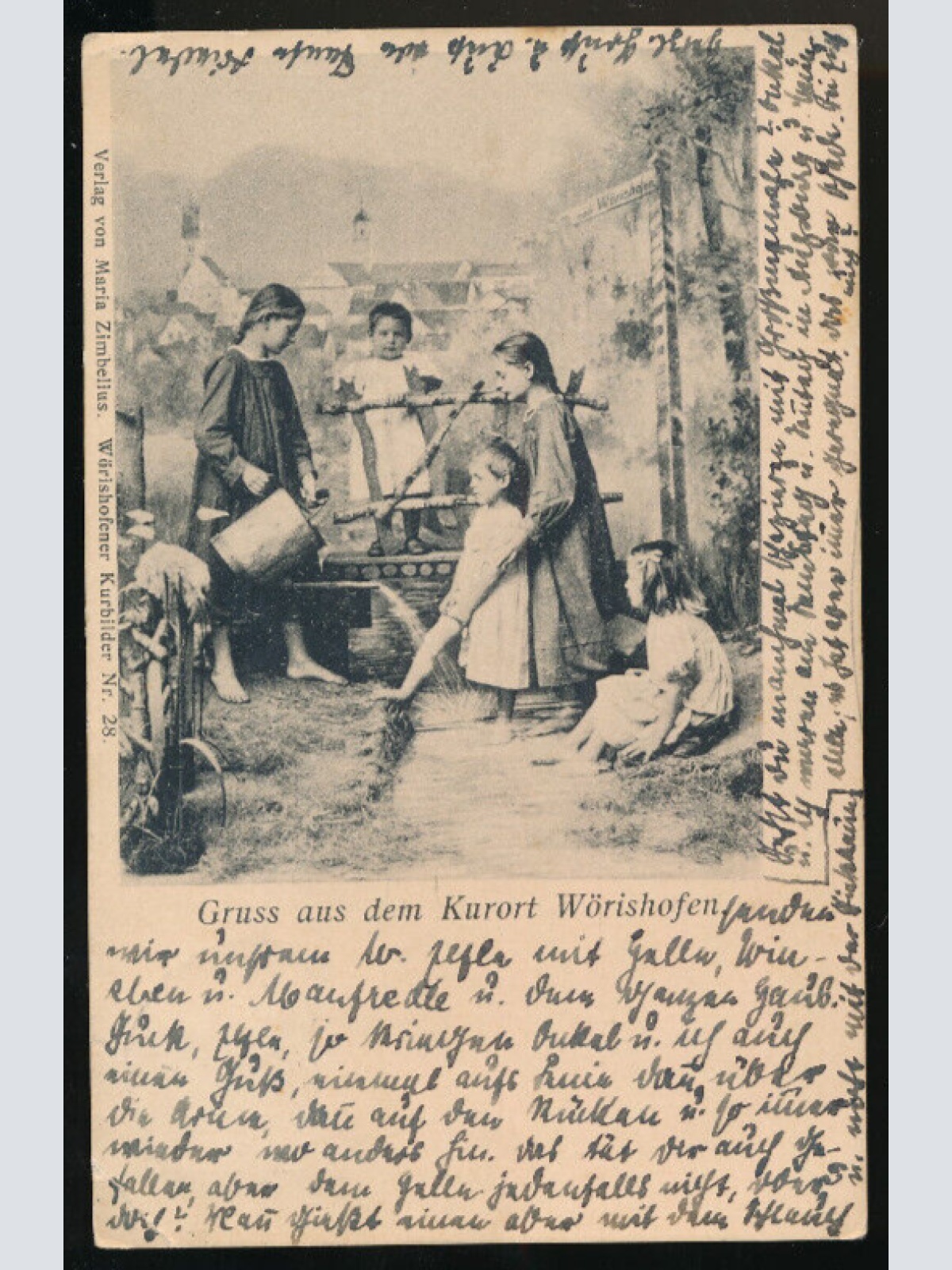 AK gruss aus dem Kurort Wörishofen Bayern (1620)