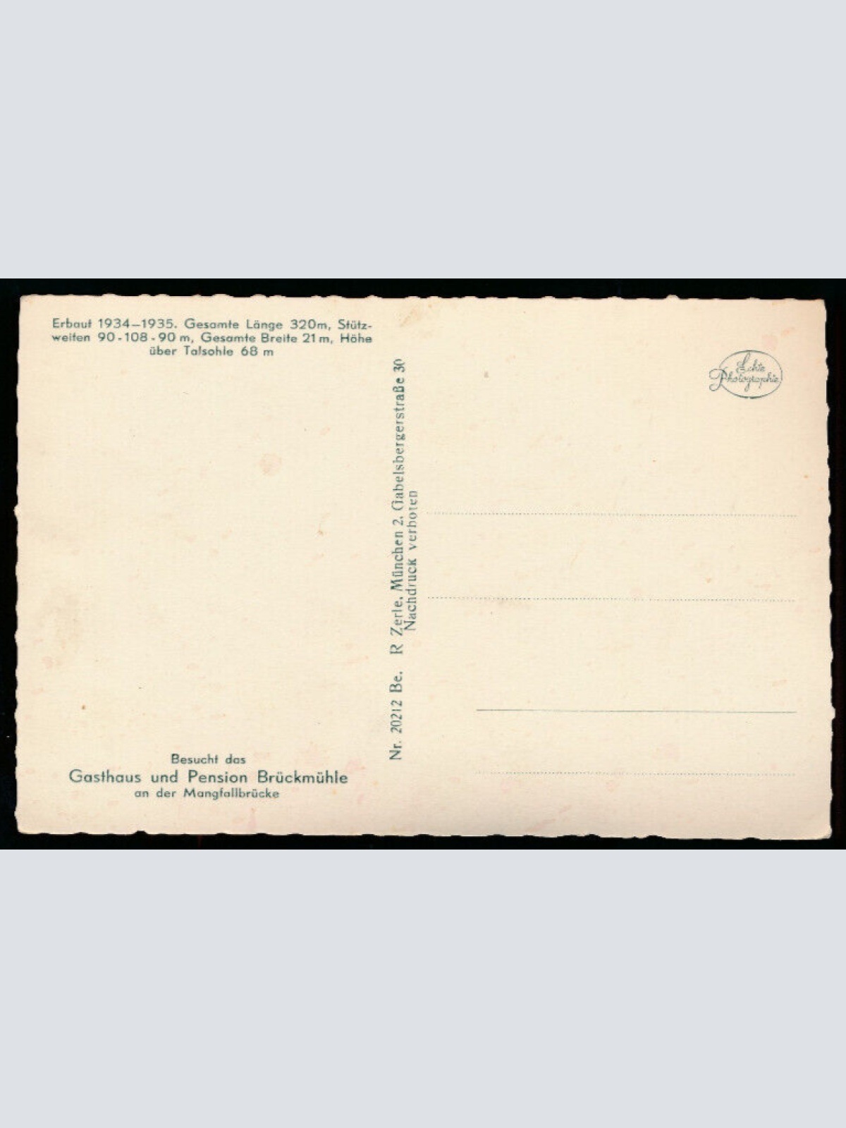 AK aus Weyarn Mangfallbrücke der Reichsautobahn mit Gasthaus Bruckmühle (1195)