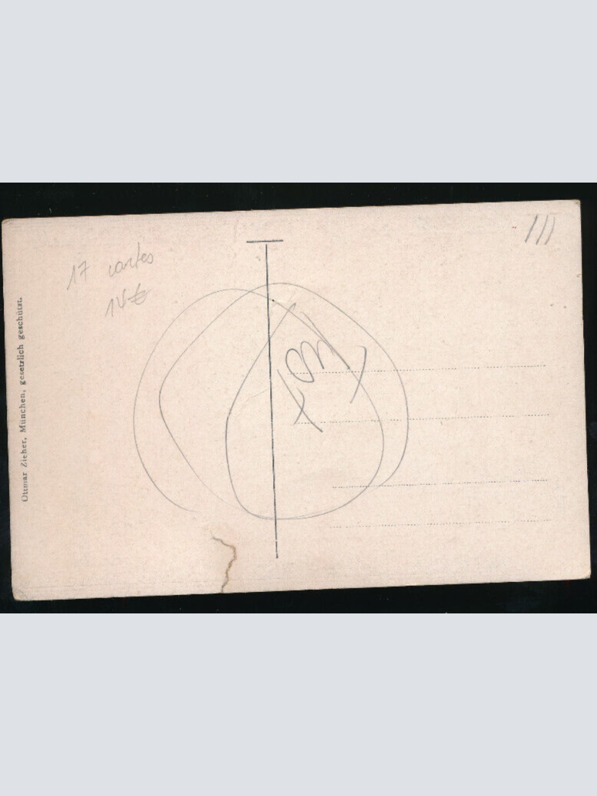 AK aus Bayern mit Wappen und Briefmarken (1241)