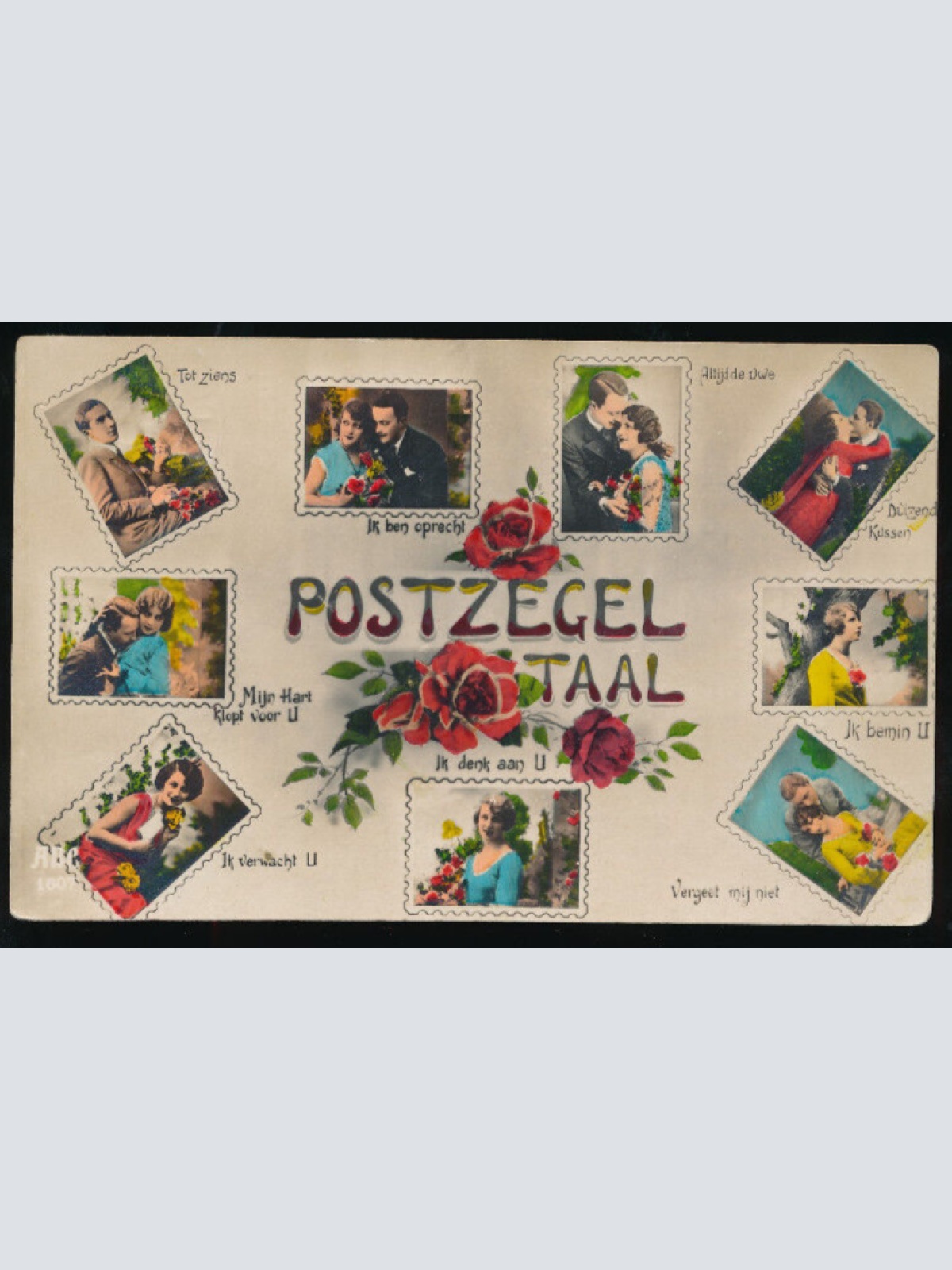 AK Briefmarkensprache Niederlande (1235)