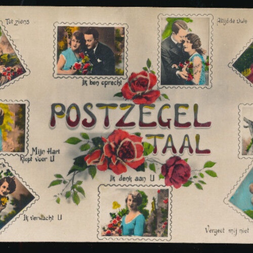 AK Briefmarkensprache Niederlande (1235)