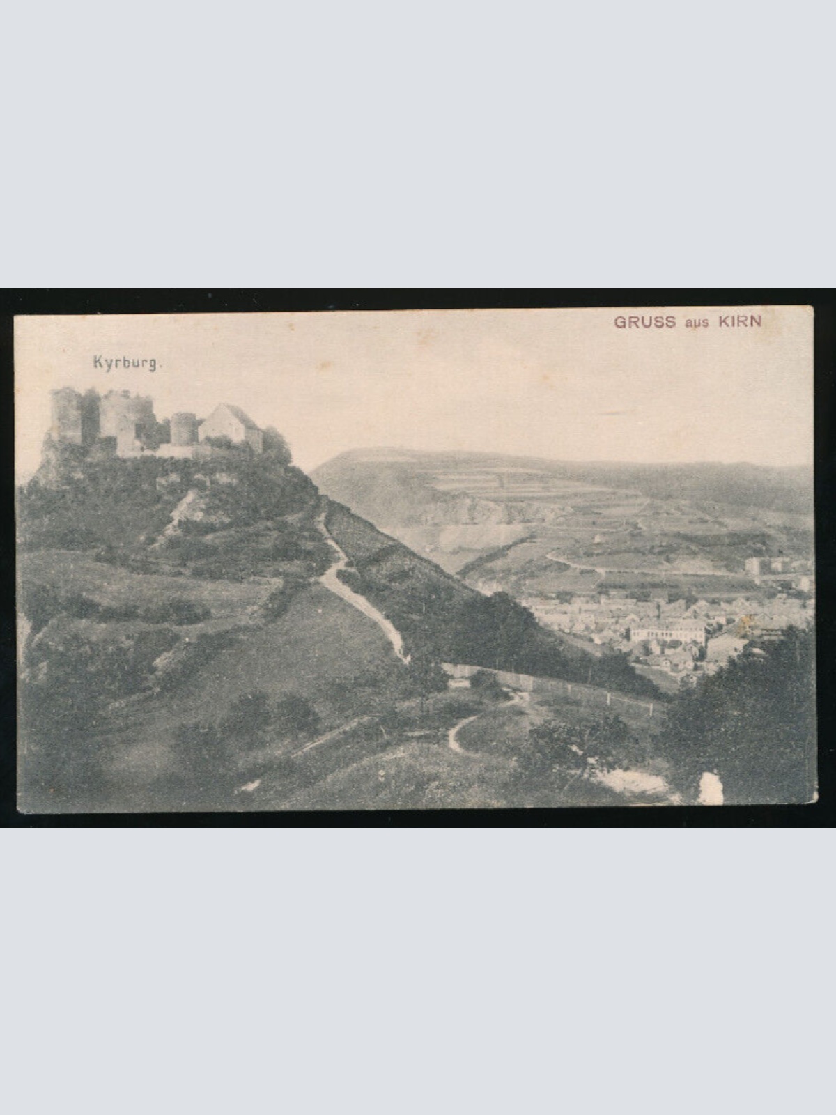 AK gruss aus Kirn mit Kyrburg Rheinland-Pfalz (1829)