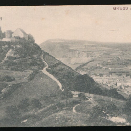 AK gruss aus Kirn mit Kyrburg Rheinland-Pfalz (1829)