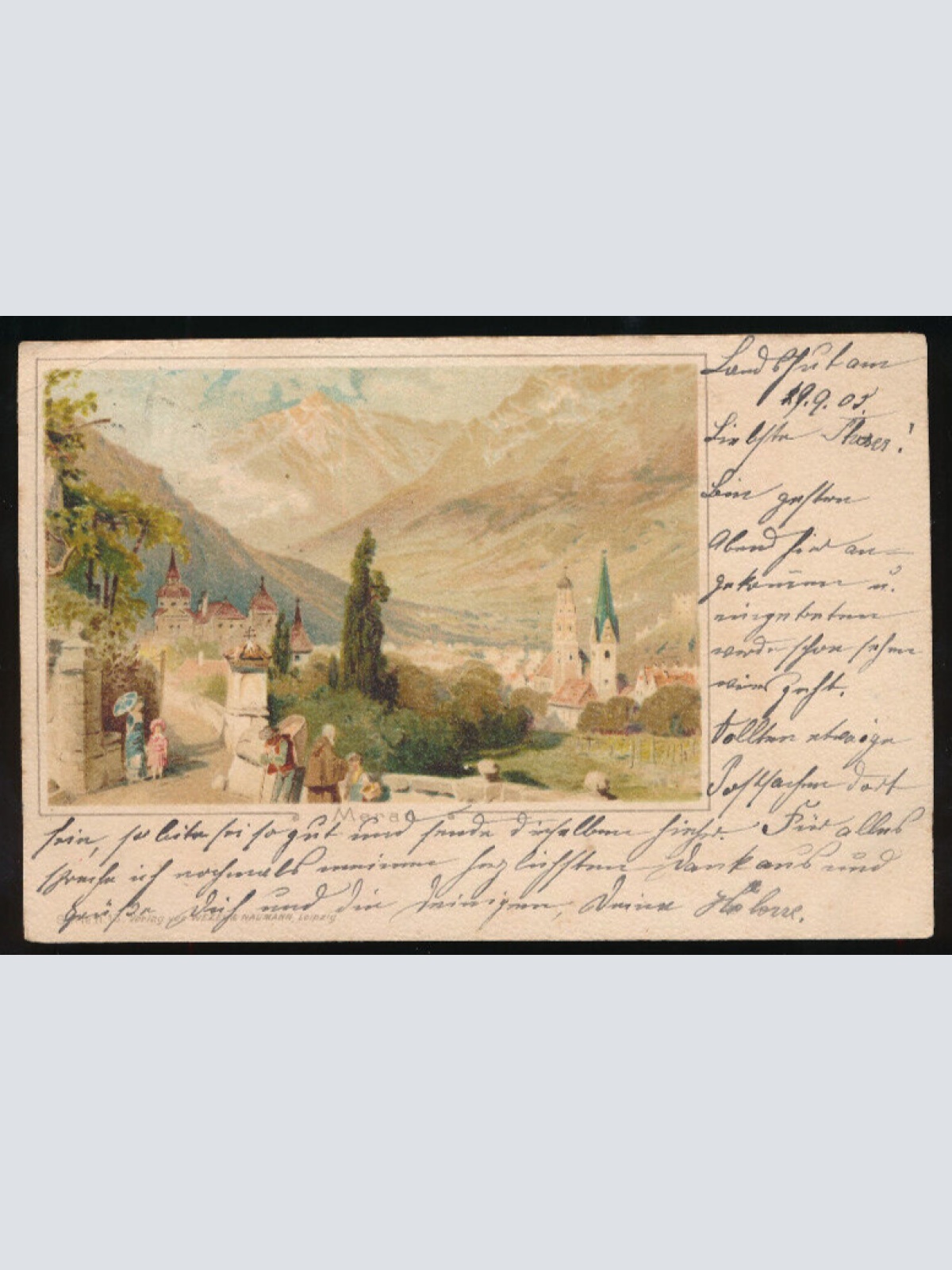 AK aus Meran Italien (1925)