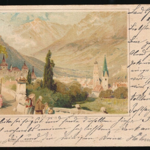 AK aus Meran Italien (1925)