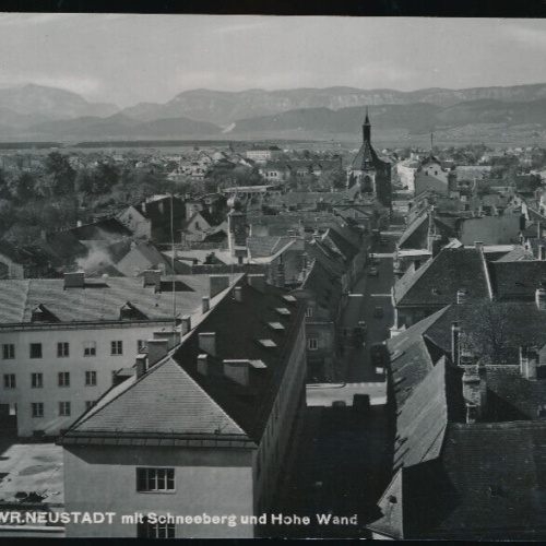 AK aus Wr. Neustadt mit Schneeberg Niederösterreich (1330)