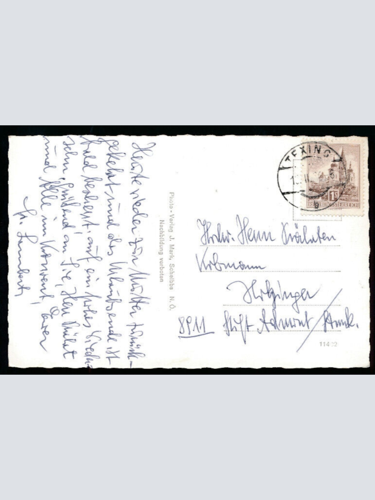 AK aus Texing an der Mank Niederösterreich (1340)