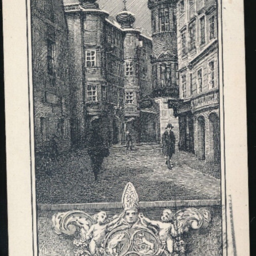 AK aus Linz Kremsmünsterer Weinstube Oberösterreich (1942)