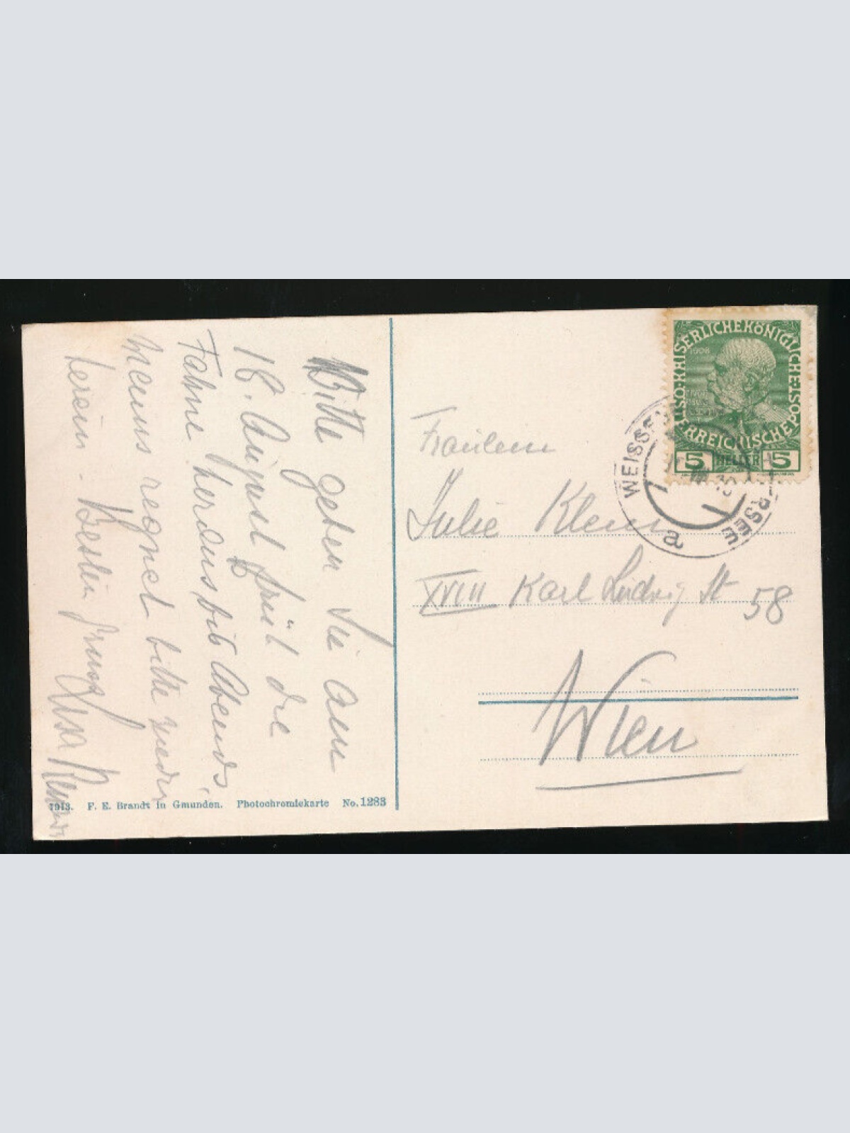 AK aus Weissenbach am Attersee Oberösterreich (1940)