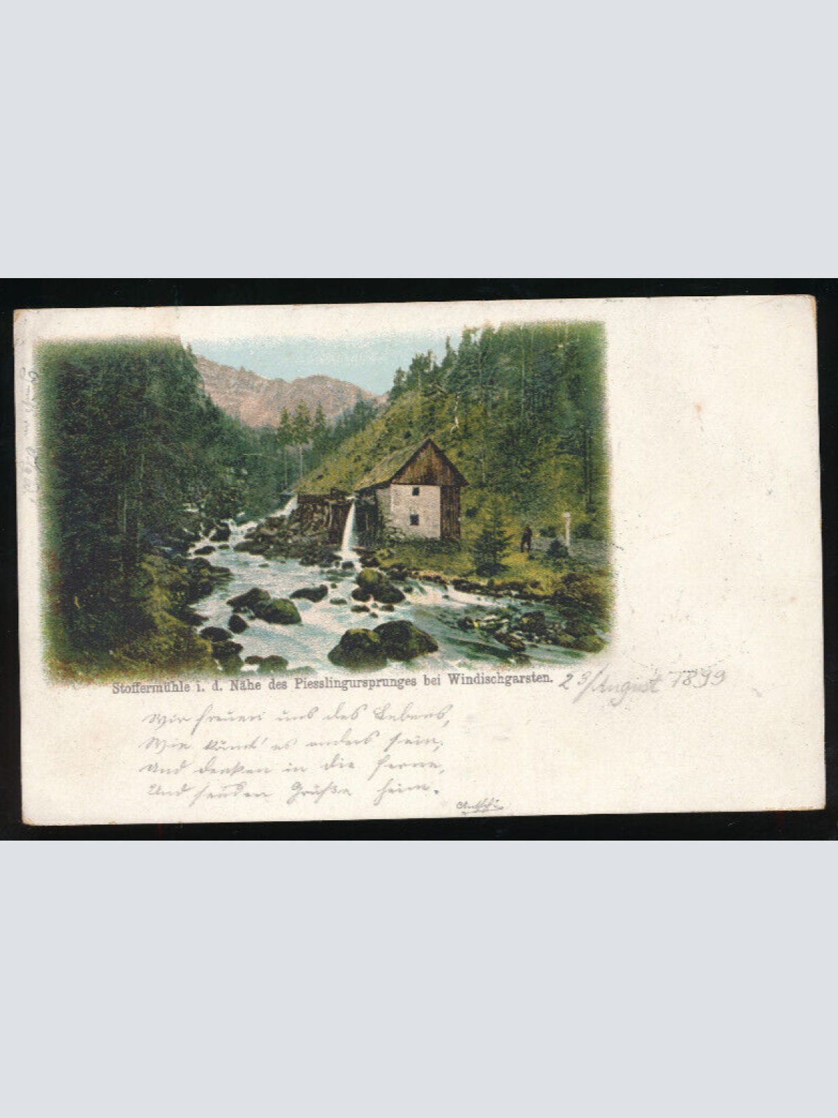 AK aus Windischgarsten Stroffermühle d. Piesslingerursprungs Oberö (1960)