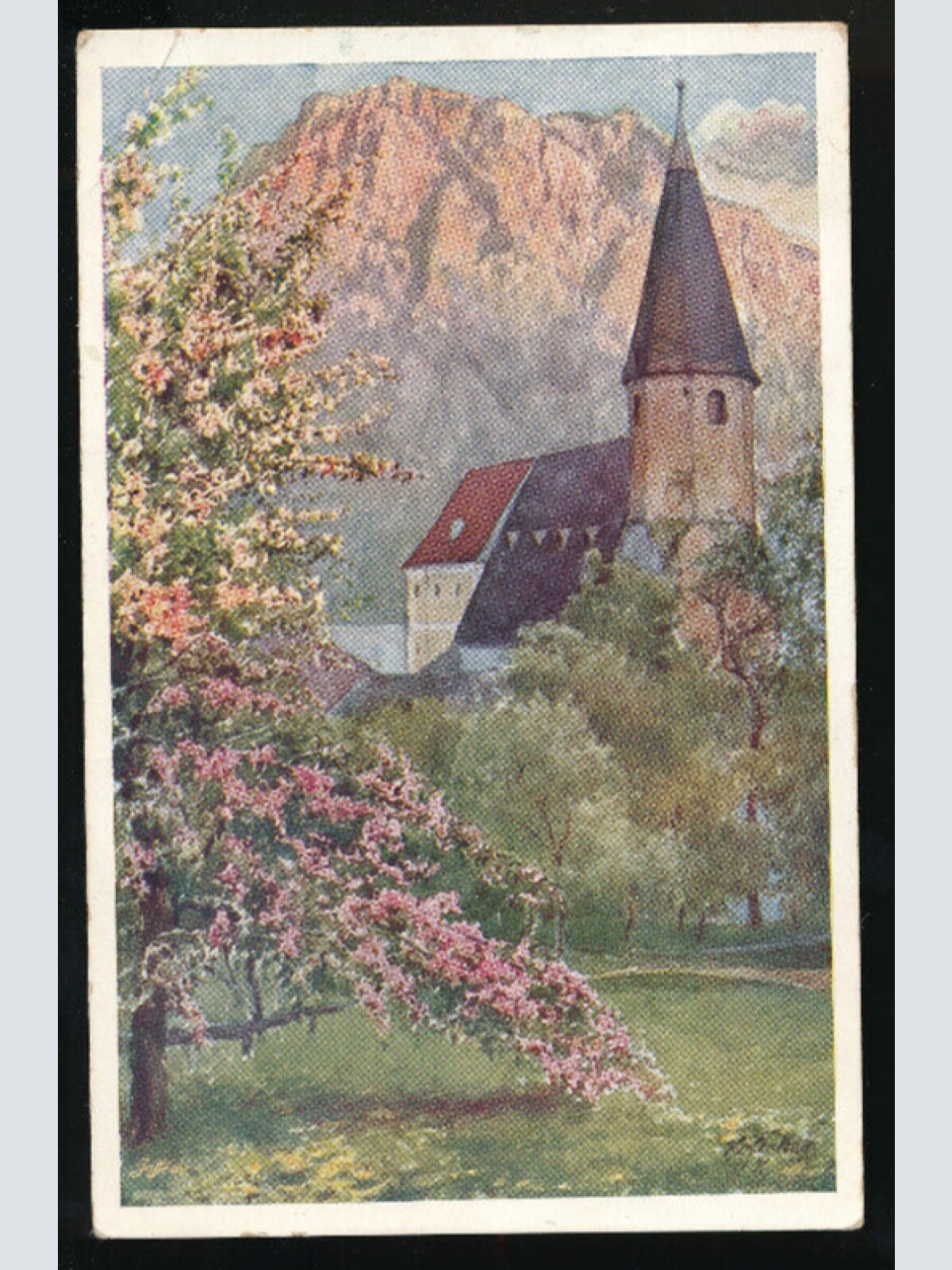 Kunst -Karte aus Altmünster Oberösterreich (1946)