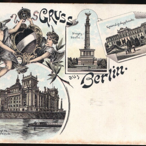 Litho-Karte gruss aus Berlin (1933)