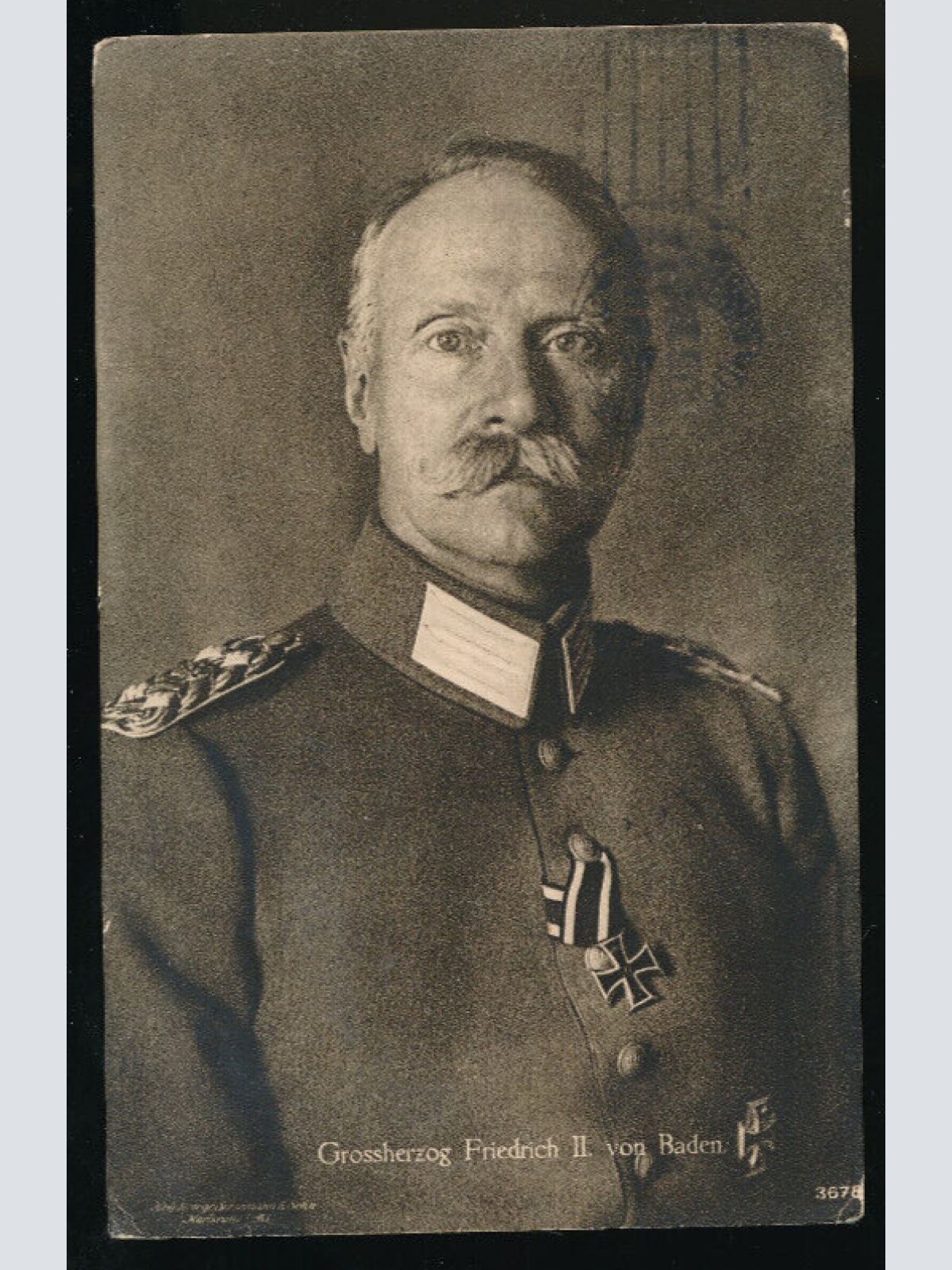 AK vom Grossherzog Friedrich II. von Baden mit Uniform (1170)