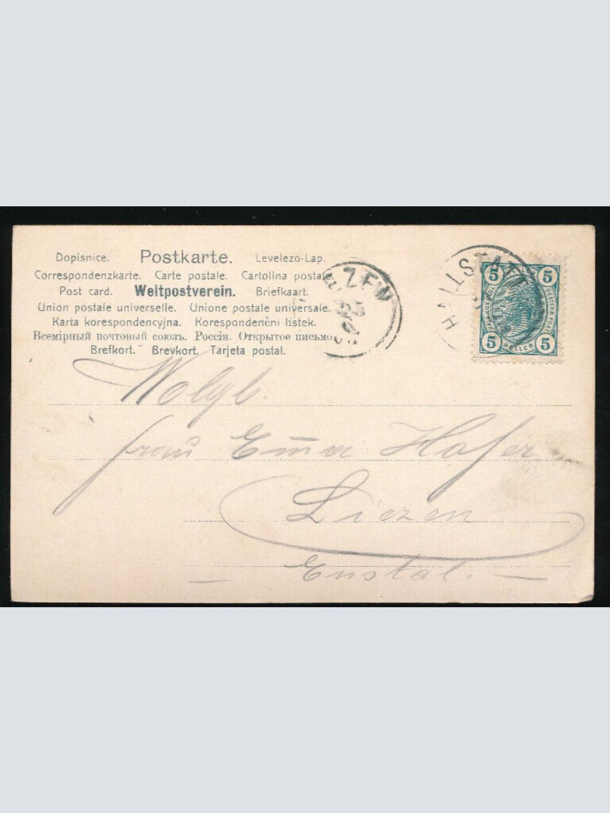 AK aus Hallstatt Frohnleichnamsprocession Oberösterreich (1784)