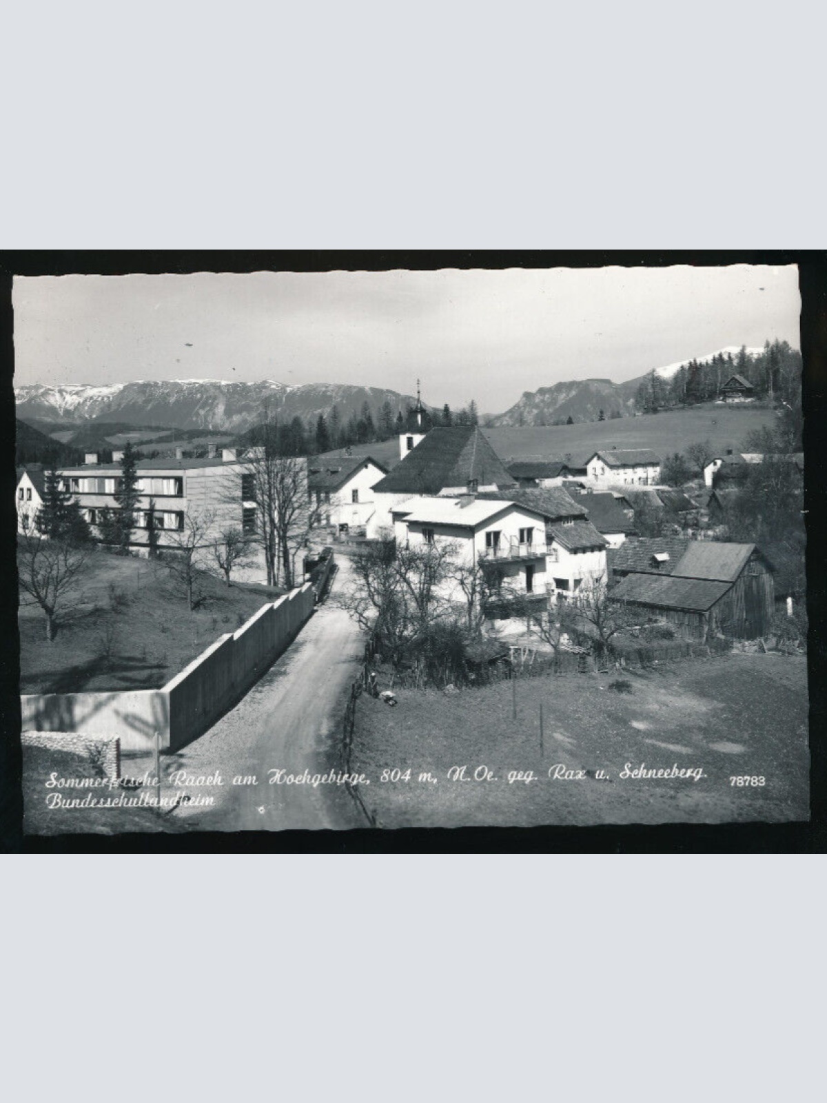 AK aus Raach am Hochgebirge Bundesschullandheim Niedrösterreich (1796)