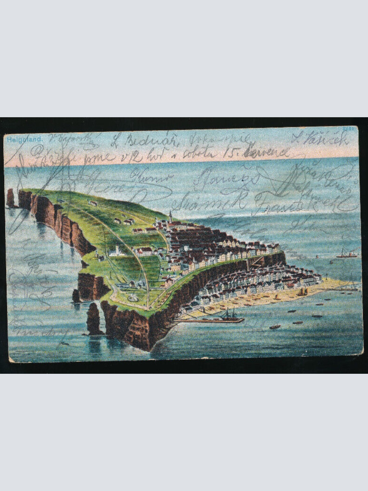 Litho-Karte aus Helgoland  Schleswig-Holstein (1281)