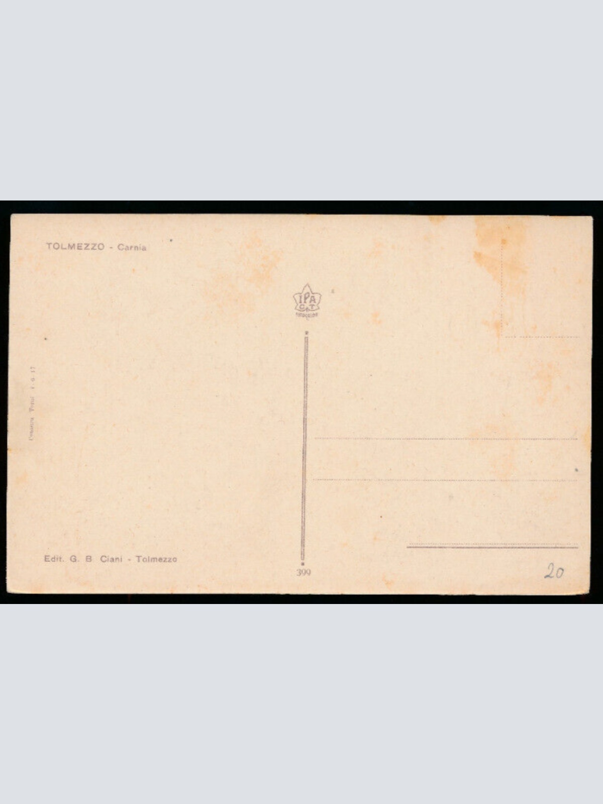 AK aus Tolmezzo - Carnia Italien (1263)