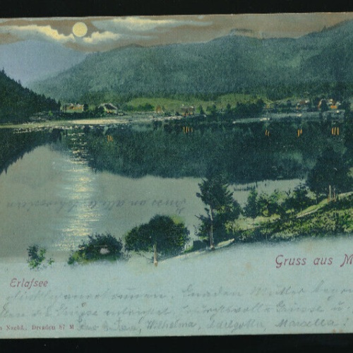 Mondschein-Karte aus Mariazell Steiermark (1816)