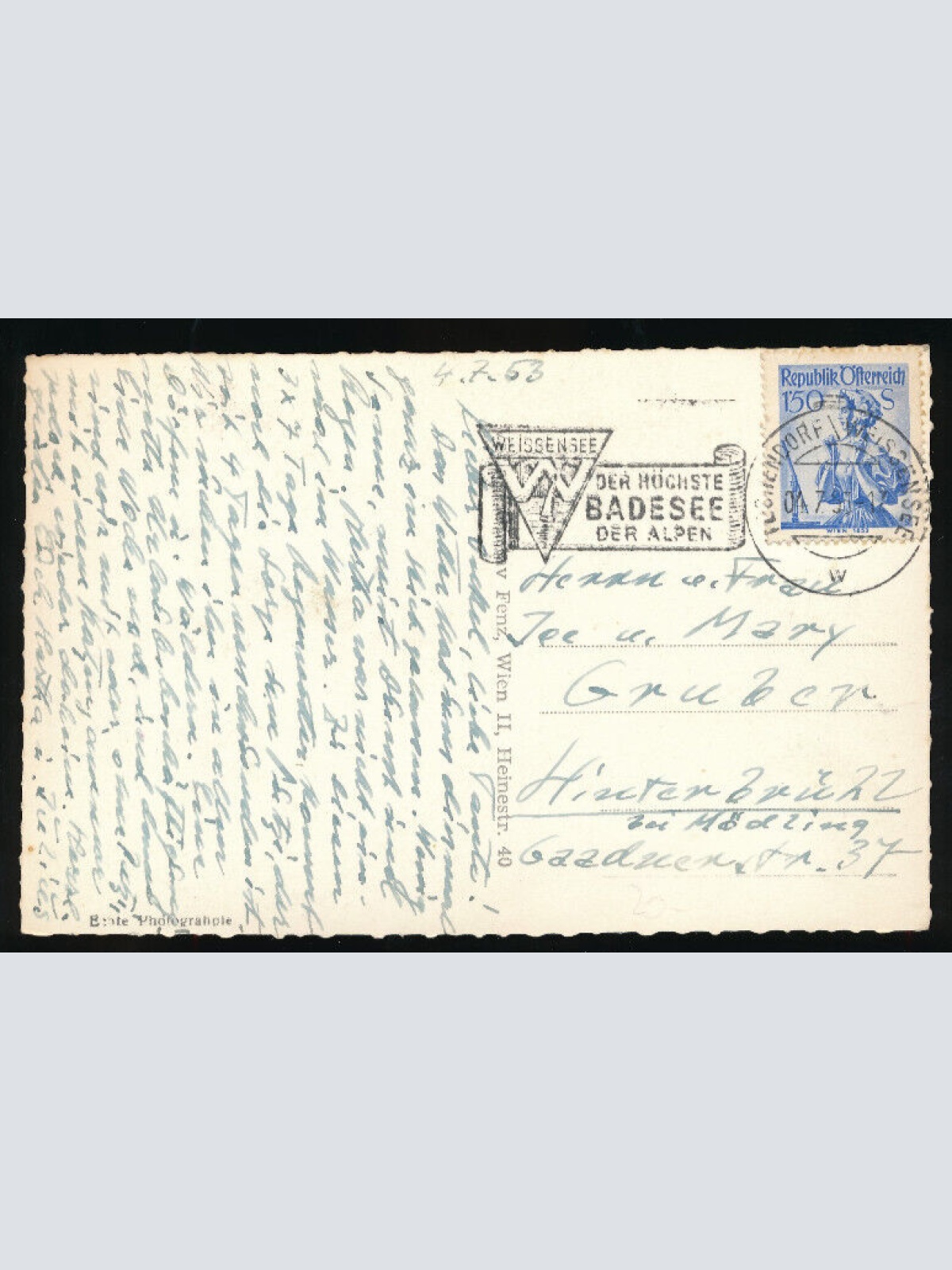 AK vom Weißensee Almabtrieb der Weidetiere Kärnten (1791)