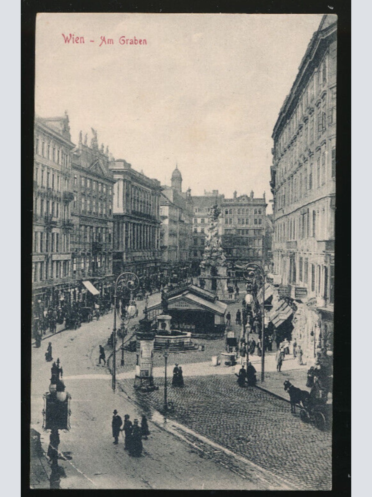AK aus Wien am Graben (1833)