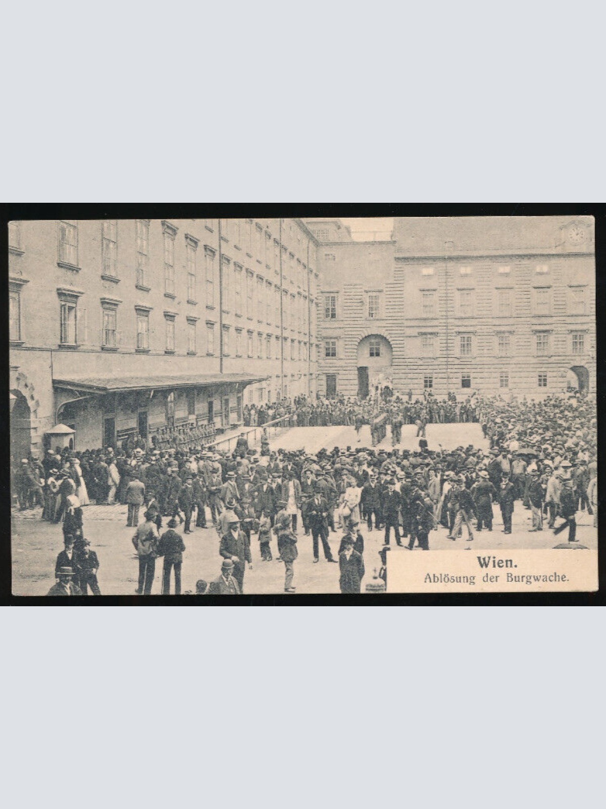 AK aus Wien Ablösung der Burgwache (1834)