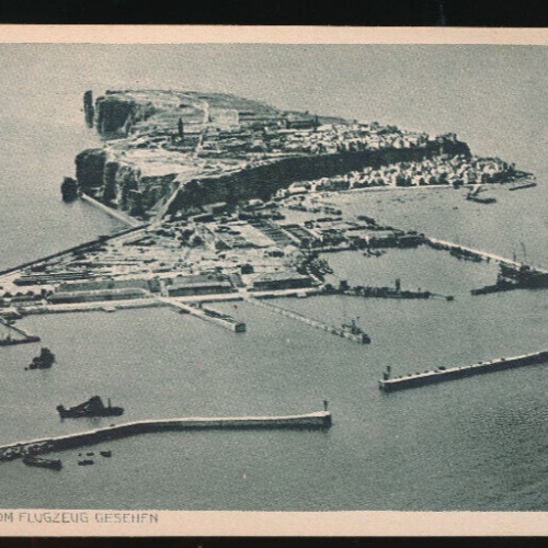 AK aus Helgoland vom Flugzeug gesehen Schleswig-Holstein (1282)