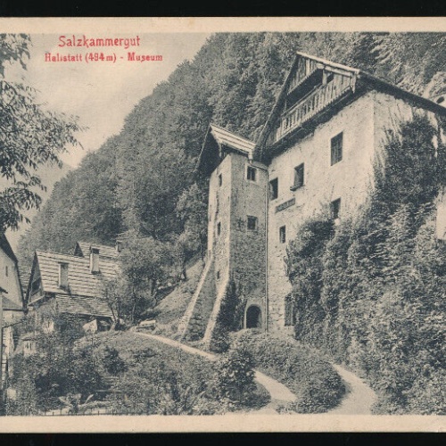 AK aus Hallstatt mit Museum Oberösterreich (1781)