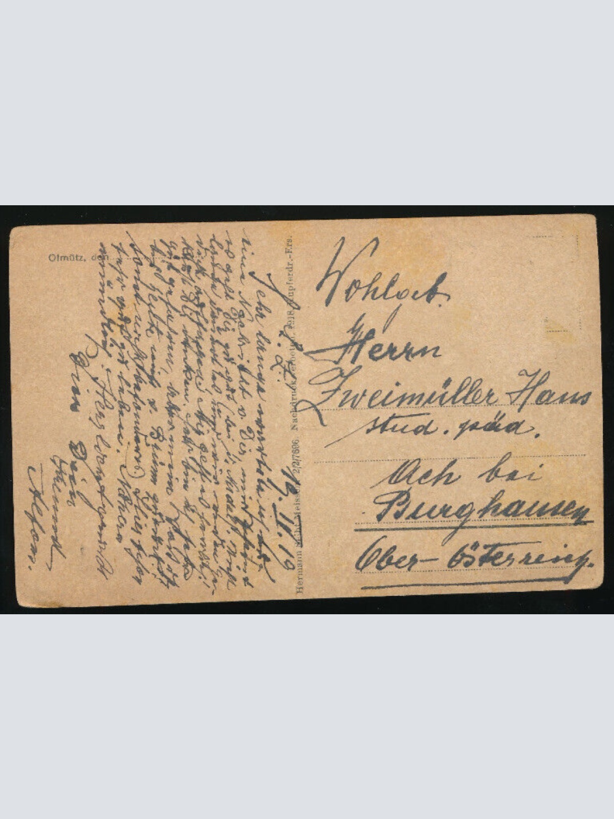 AK aus Olmütz Tschechoslowakei (2048)