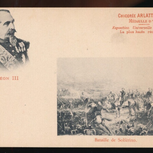 AK von Napoleon III Bataille de Solferino (1880)