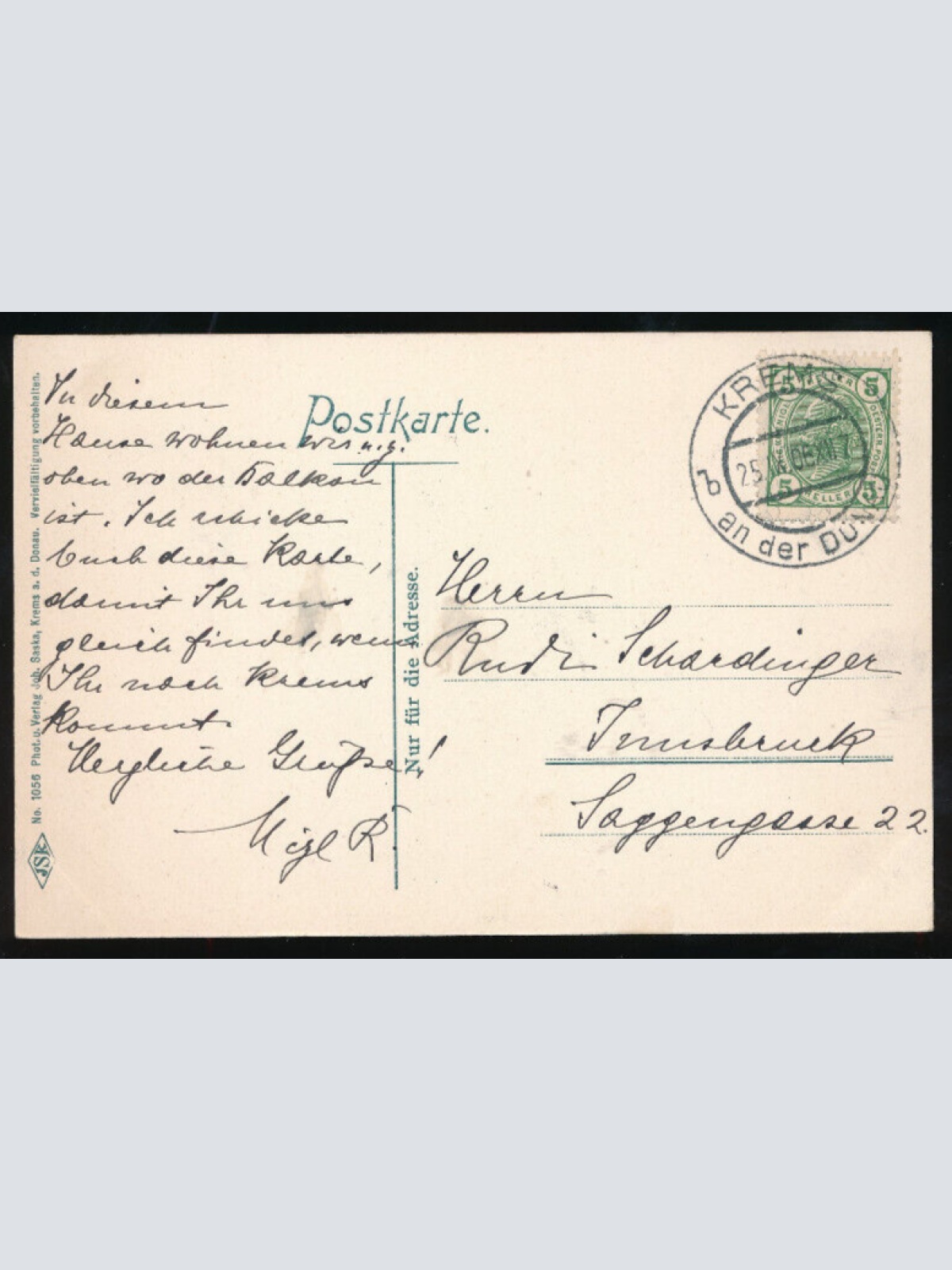 AK aus Krems an der Donau Niederösterreich (1900)