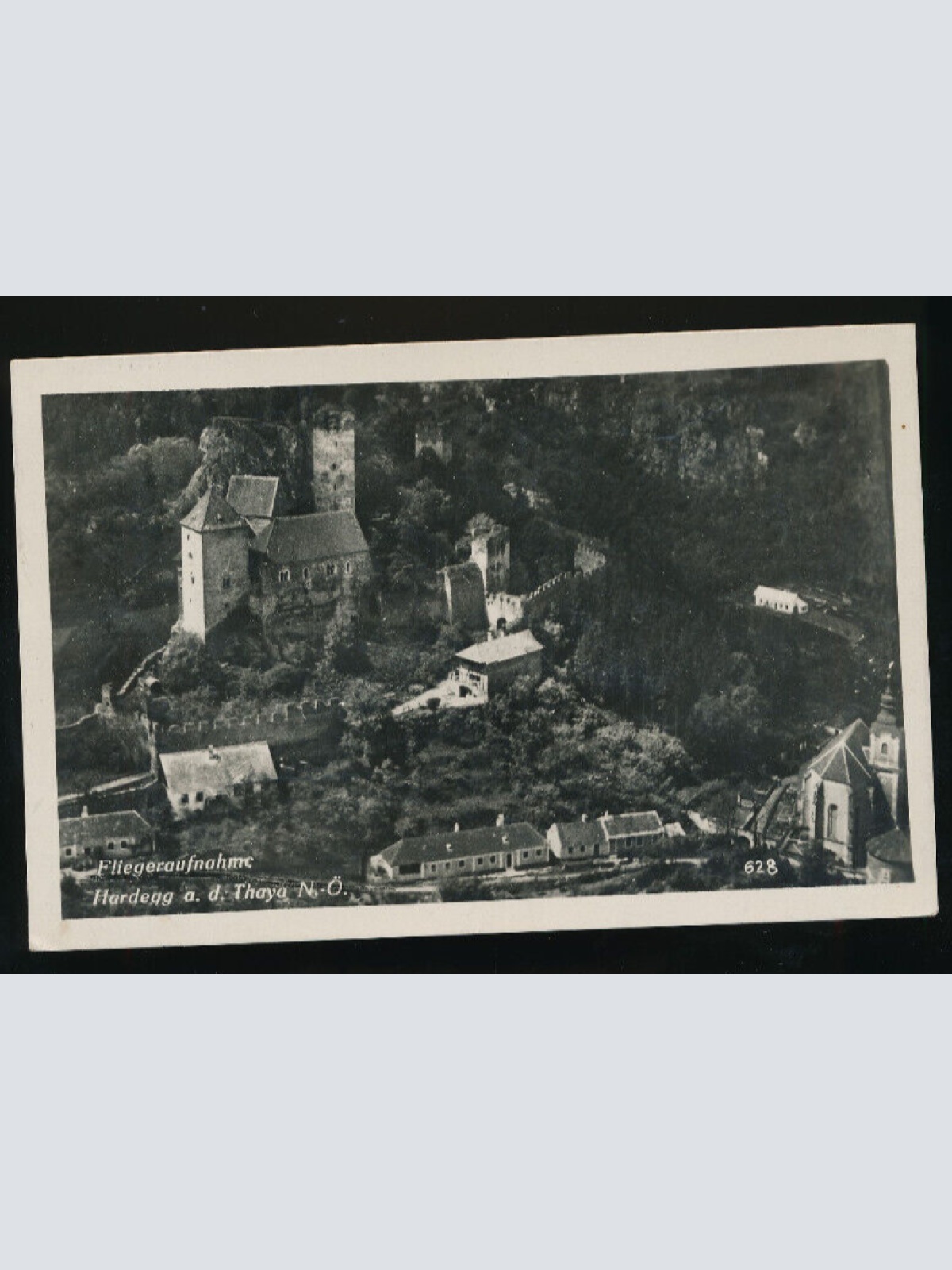 AK aus Hardegg an der Thaya Fliegeraufnahme Niederösterreich (1899)