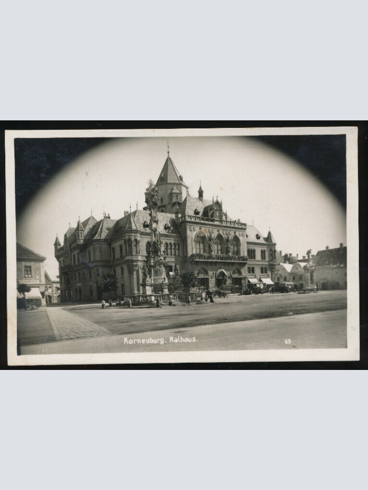 AK aus Korneuburg mit Rathaus Niederösterreich (1903)