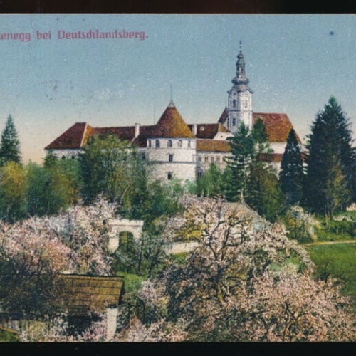 AK vom Schloß Hollenegg bei Deutschlandsberg Steiermark (1857)