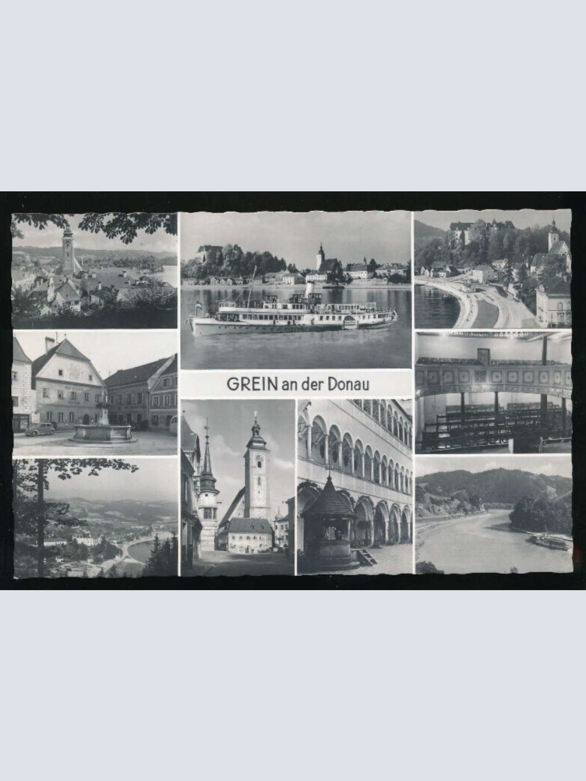 AK aus Grein an der Doanu Mehrbildkarte Oberösterreich (1993)