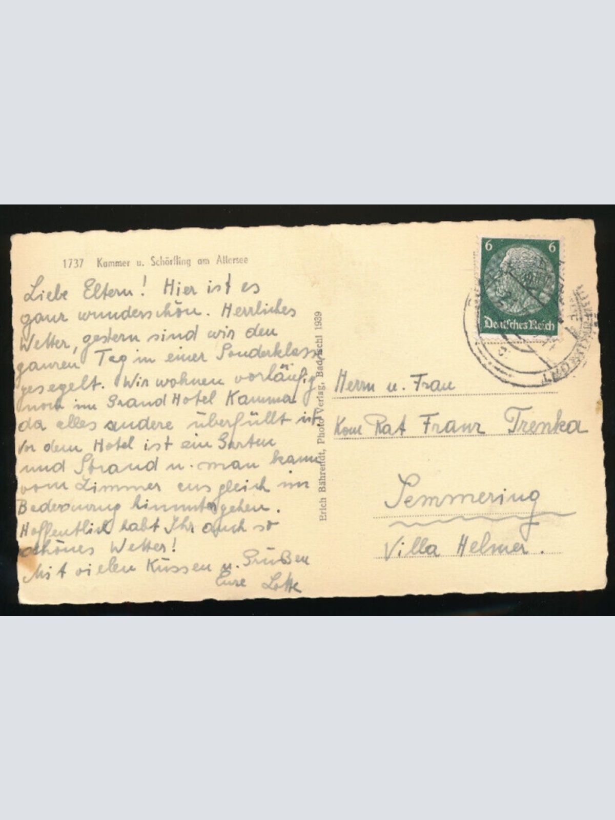 AK aus Kammer und Schörfling am Attersee Oberösterreich (2364)