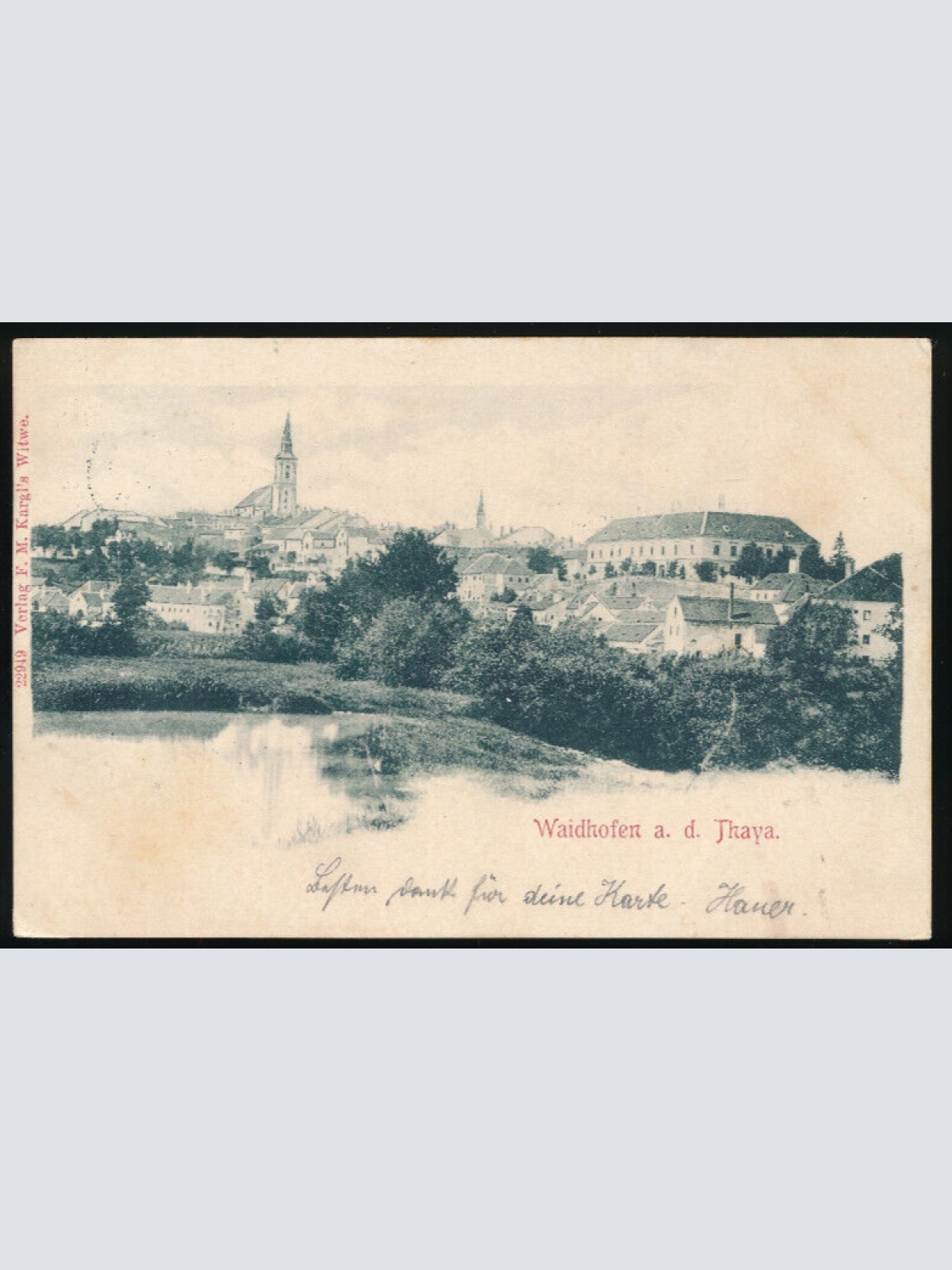 AK aus Waidhofen an der Thaya Niedrösterreich (2309)