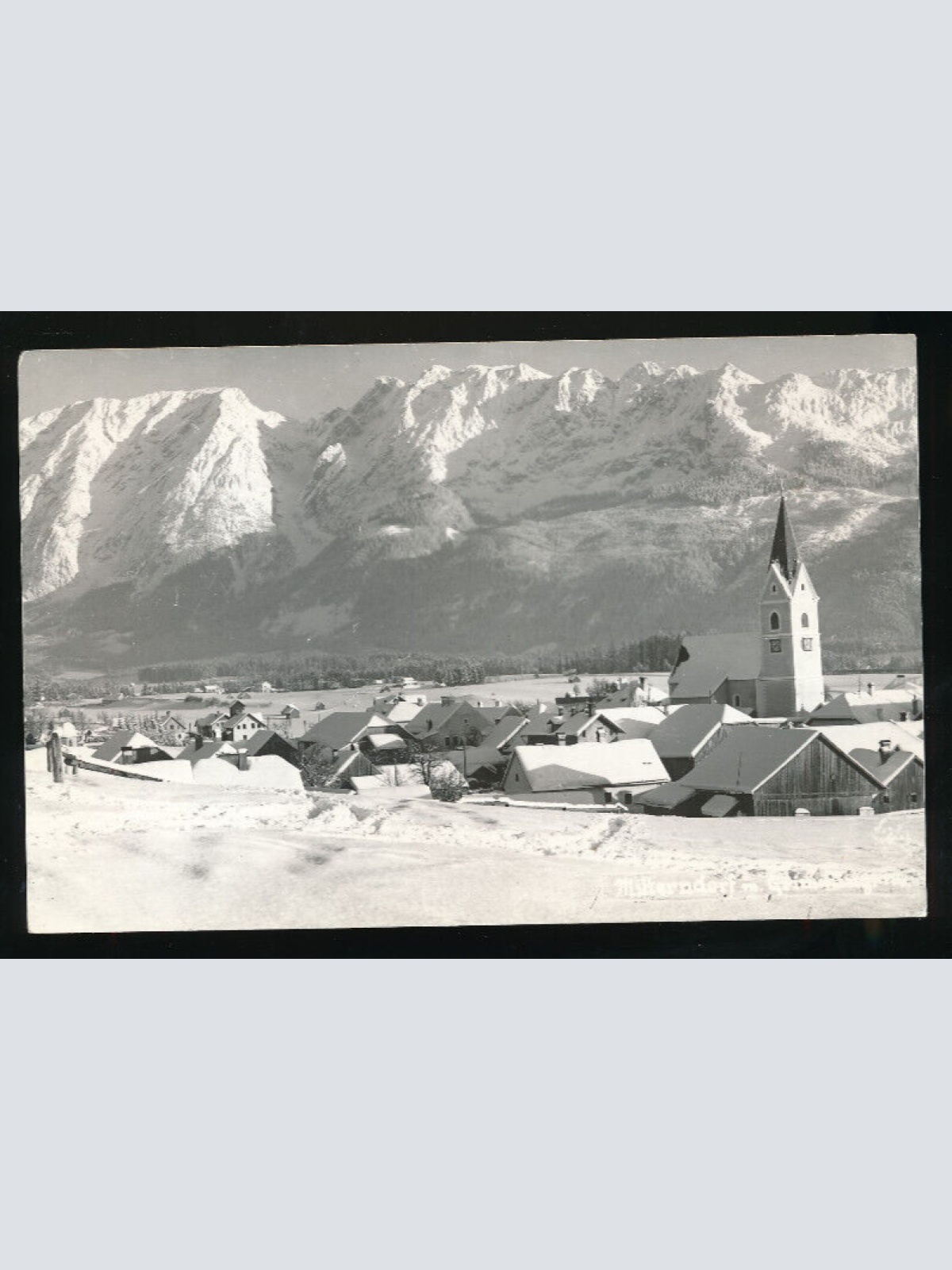 AK aus Mitterndorf Winterkarte Steiermark (1812)