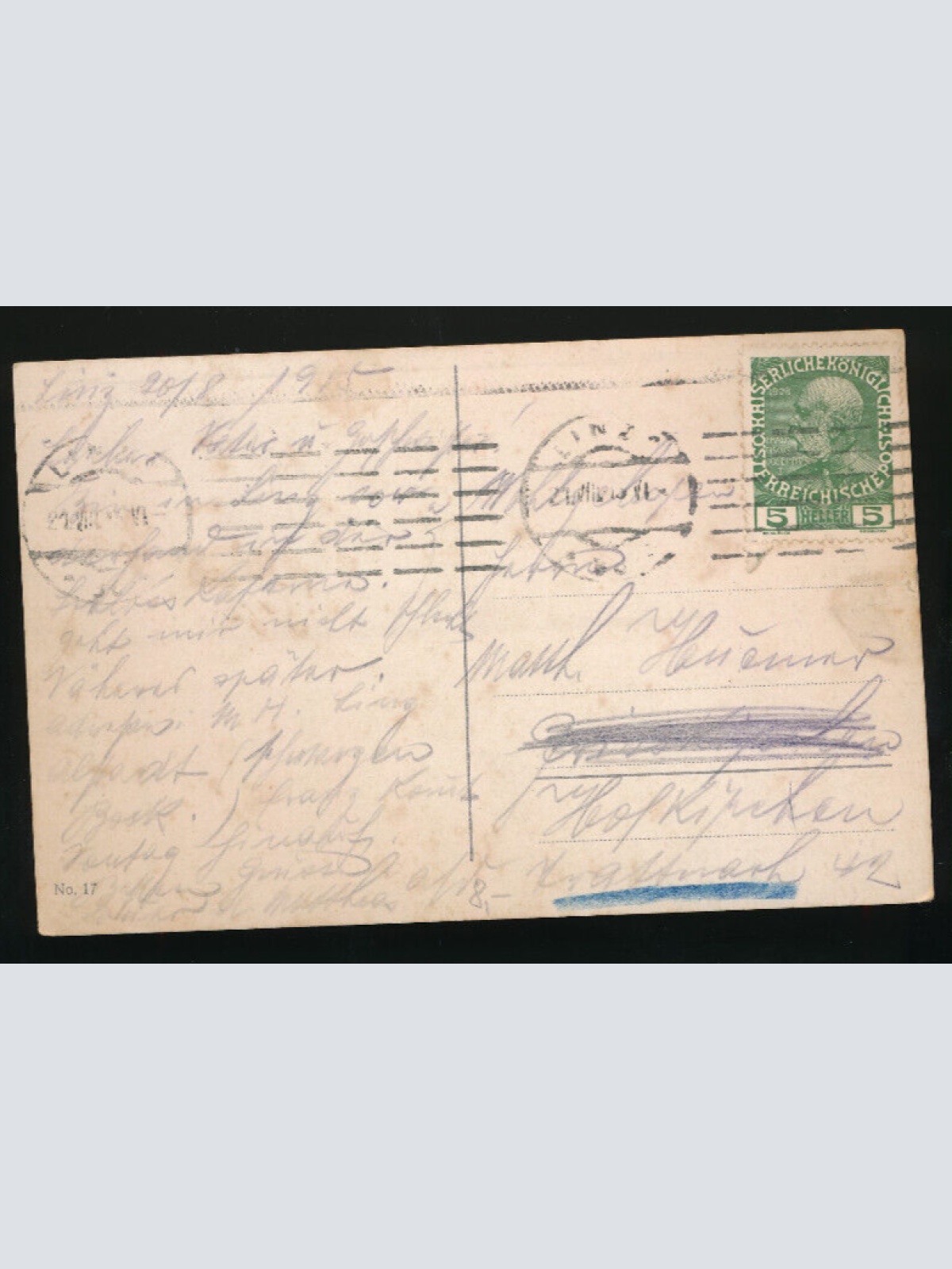 AK aus Linz an der Donau Schlosskaserne mit Dampfer Oberösterreich (2383)