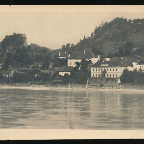 AK aus Strudengau mit Ruine Werfenstein Oberösterreich (1766)