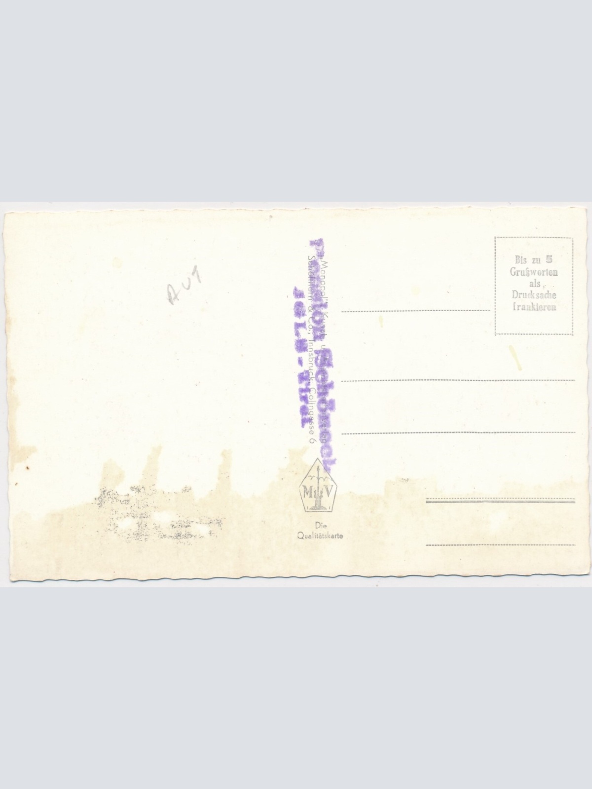 AK, Pension Schöneck, Kurort Igls, geg. Rumerspitze u. Bettelwurf, Tirol (S93)