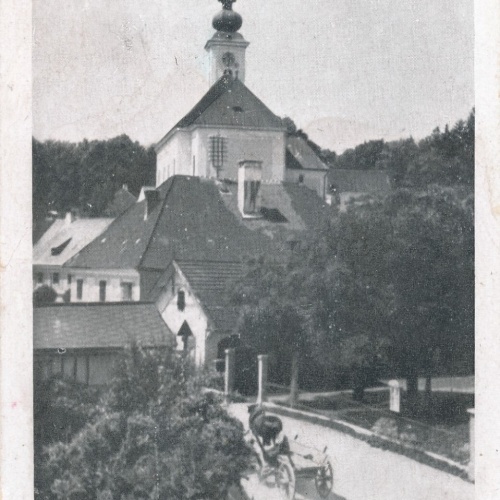 AK, Wimsbach, Bahnhofstraße, Oberösterreich (S108)