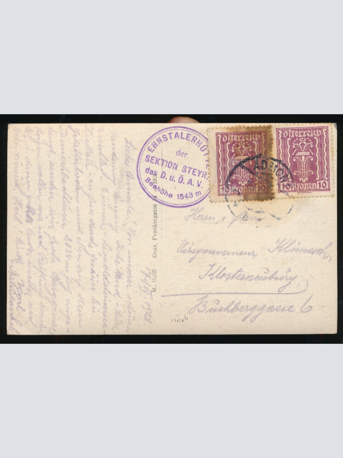 AK aus Eisenerz Steiermark (1813)