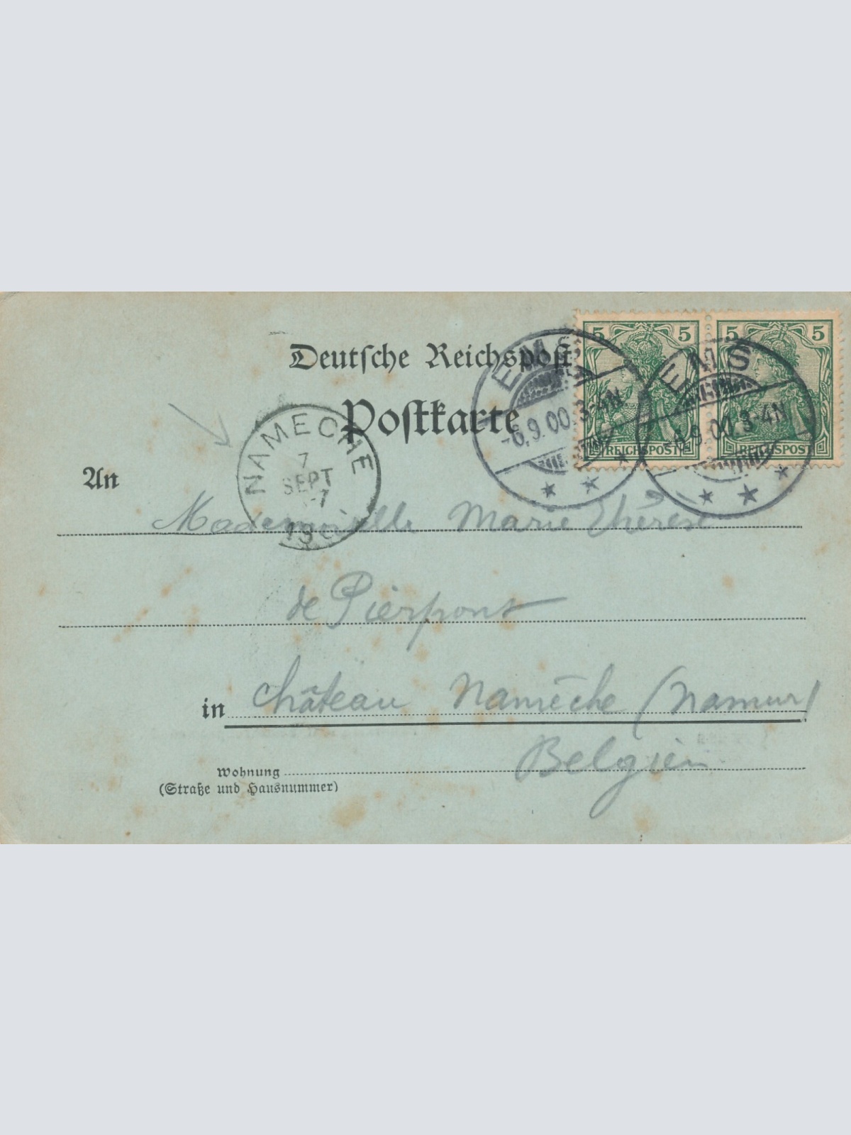 AK, Gruss aus Ems, Panorama v. d. Bismarckpromenade, Rheinland-Pfalz (S92)