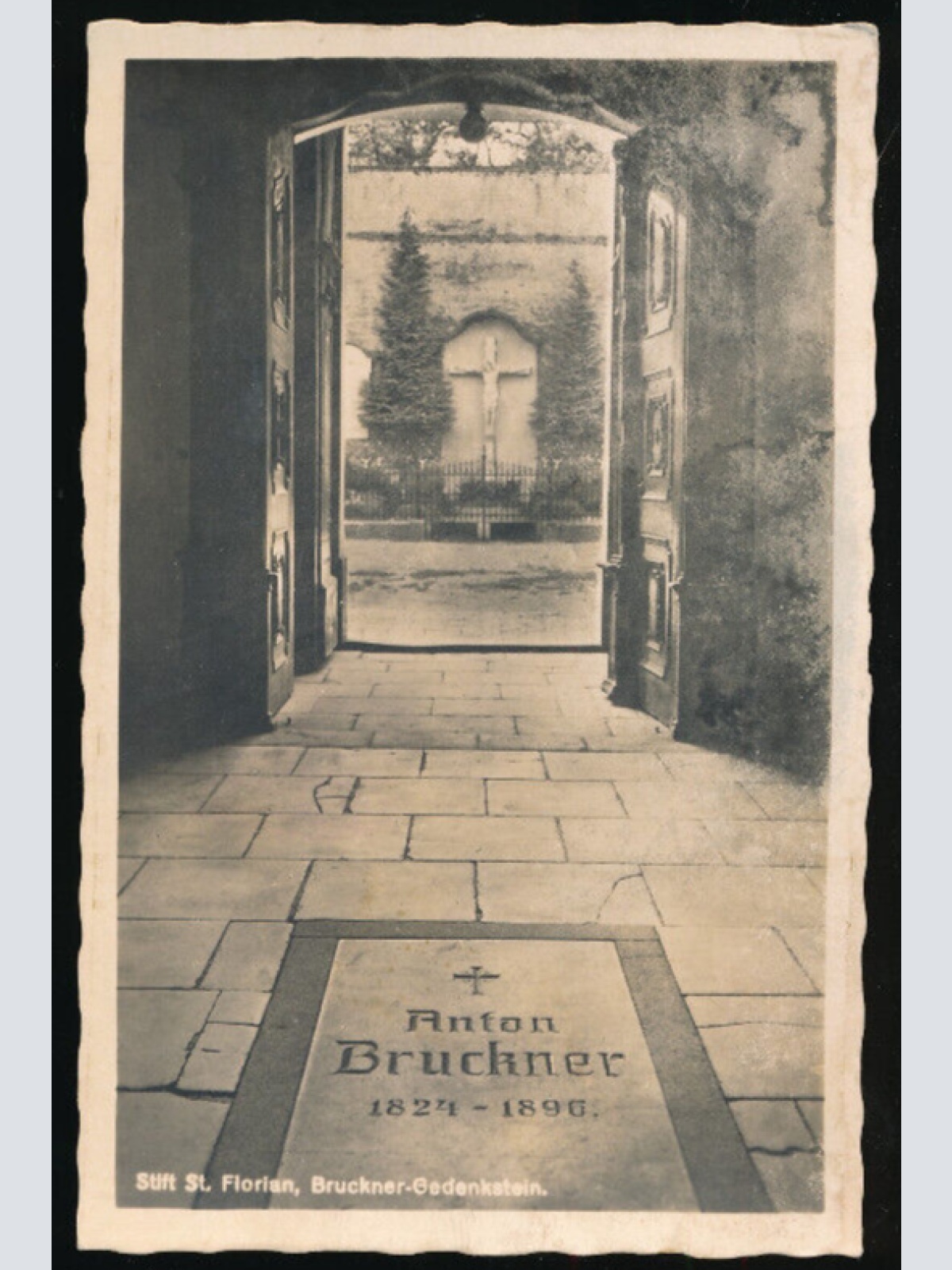AK aus St.Florian Bruckner-Gedenkstein Oberösterreich (2398)