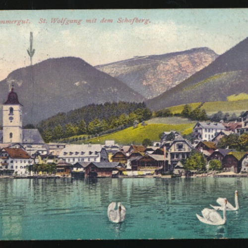 AK aus St.Wolfgang mit dem Schafberg Oberösterreich (1671)