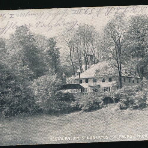 AK aus Mönchsberg Restauration St.Hubertus Salzburg (2290)